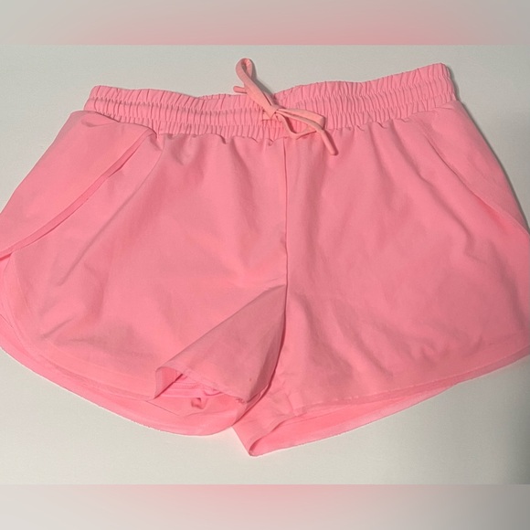 Zyia Active Neon Pink Flow Shorts Lined w Pockets & Drawstring Size S - Picture 1 of 5
